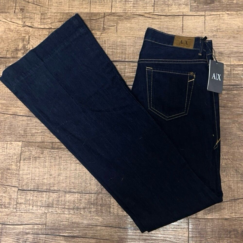 Armani Exchange Dark Wash Bootcut Flare Jeans NWT New Size 4